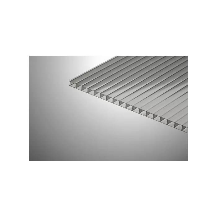 Сотовый поликарбонат 10 мм КОЛИБРИ серебро 2100х12000 мм