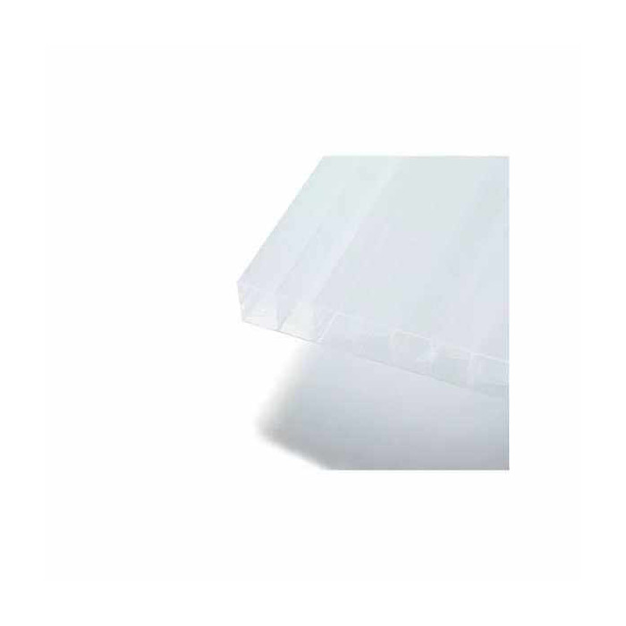 Сотовый поликарбонат 10 мм ПОЛИГАЛЬ ПРАКТИЧНЫЙ белый 2100х12000 мм