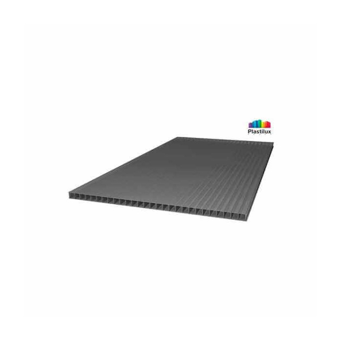 Сотовый поликарбонат 10 мм POLYNEX серый 2100х12000 мм