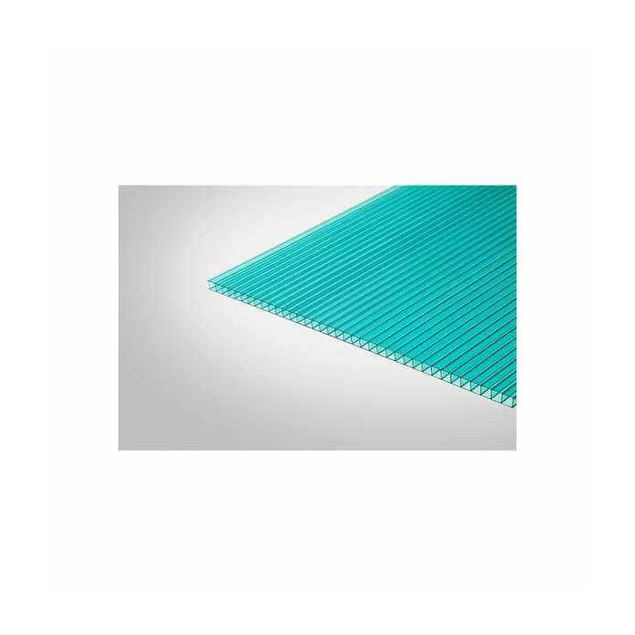 Сотовый поликарбонат 6 мм ПОЛИГАЛЬ ПРАКТИЧНЫЙ бирюза 2100х6000 мм