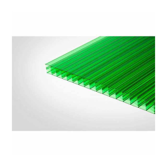 Сотовый поликарбонат 8 мм КОЛИБРИ зелёный 2100х12000 мм